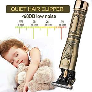 Afeitadora Recargable en Forma de T para Hombre, Cuchilla Profesional de Acero Inoxidable, Ajustable, Resistente al Agua, con Batería USB, Lavable, Enchufe Estadounidense - Product Image 1