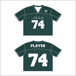 เสื้อฟุตบอล220gsm 100% ผ้าโพลีเอสเตอร์สำหรับผู้ชายเสื้อฟุตบอลผ้าตาข่ายแบบครอปของผู้ชายเสื้อฟุตบอลผ้าเจอร์ซี่ดีไซน์ล่าสุดฤดูร้อน2024 - Product Image 6