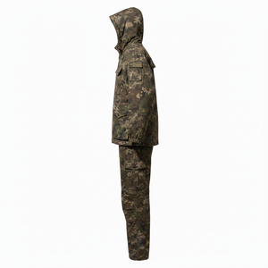 Vêtements de chasse tactiques d'extérieur, sweat à capuche camouflage, veste doublée polaire printemps-automne, vêtements de chasse imperméables, vente en gros OEM pour hommes - Product Image 2