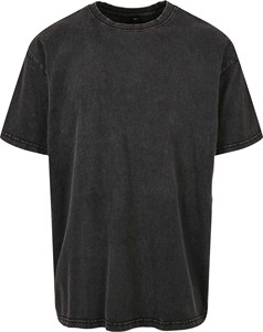 Camiseta personalizada con lavado ácido para hombre, ropa de calle de algodón 100%, estilo Hip Hop, diseño Vintage de gran tamaño con logotipo personalizable - Product Image 2