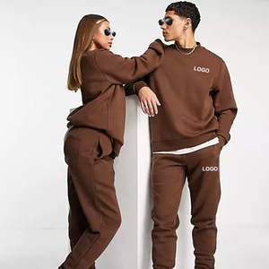 Top Show Custom Unisex Winter Long Sleeve Sweatsuit Heavyweight French Terry Plus Size Chándal de hombre al por mayor - Product Image 3