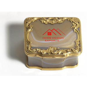 Joyero de alambre de metal con acabado dorado de diseño atractivo para uso de almacenamiento a precio mayorista caja de metal de gran venta - Product Image 5