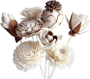 Handmade <b>Reed</b> <b>Diffuser</b> with Artificial Sola Wood Flower for Mother's Day Father's Day Back to School Wall Decor Wholesale Artifi - Product Image 1