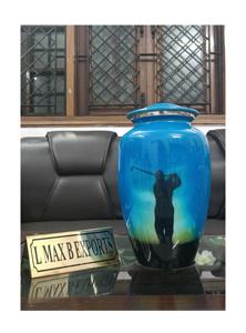 Urnes funéraires en métal pour cendres d'adultes, faites à la main, style unique, commémoration funéraire en aluminium, public cible : adultes - Product Image 4