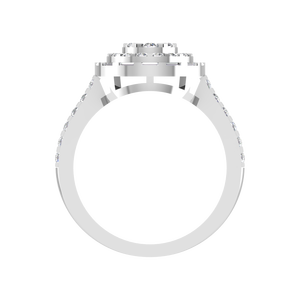 Bague en argent sterling 925 originale VVS D Moissanite Cluster élégante conception de bijoux fins pour la fête d'anniversaire de mariage des femmes OEM - Product Image 4