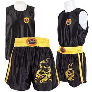Pantalones cortos y chaleco de boxeo de último diseño hechos a medida, uniforme de boxeo profesional de impresión de alta calidad, uniforme con logotipo personalizado OEM Unisex - Product Image 3