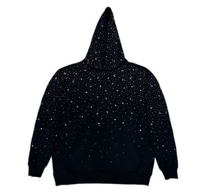 <b>Mens</b> All-over Rhinestone Custom <b>Thick</b> Fleece Oversized <b>Hoodie</b> For Sale Available In All Colors And Sizes - Product Image 5
