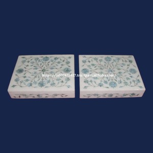 Caja de incrustaciones de mármol de producto de alta calidad de Mejor diseño premium con uso de Material de nácar para caja de almacenamiento de joyas artículo de embalaje - Product Image 2