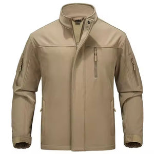 Veste Softshell en gros pour hommes, coupe-vent, vêtements d'extérieur adaptés aux intempéries, avec tissu flexible et veste d'hiver profilée - Product Image 1