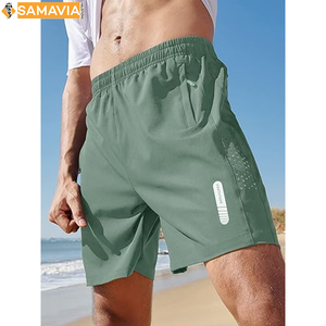 กางเกงขาสั้นตาข่ายออกกำลังกายผู้ชายน้ำหนักเบาแห้งเร็วสำหรับยิมฝึกซ้อมและวิ่ง - Product Image 2