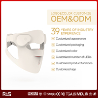 Masque facial LED sans fil en silicone pour thérapie par lumière rouge infrarouge OEM 2026 – Nouveauté
