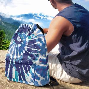 Sac d'école Transparent imprimé hawaïen fleur de tiaré tropical avec poche en filet personnalisation impression à la demande sac à dos mode - Product Image 4