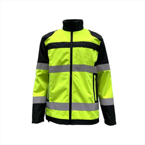 Chaquetas de Seguridad Reflectantes de Alta Visibilidad Impermeables, de Poliéster de Secado Rápido, Antibacterianas, Unisex, para Tráfico Vial y Uso en Aeropuertos - Product Image 2