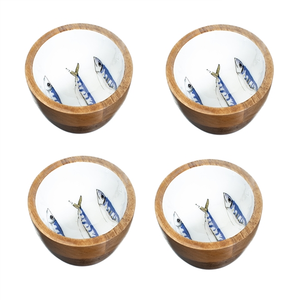 Juego de cuencos de madera esmaltados hechos a mano tamaño personalizado elegante hogar jardín cocina Mesa vajilla desechable productos superventas - Product Image 5