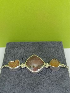 Unique Handmade Modern Quartz <b>Bracelet</b> in 925 Sterling Silver Multi-Shape <b>Gemstone</b> Family Design Wholesale - Product Image 5