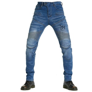 กางเกงยีนส์ขี่รถจักรยานยนต์แบบยูนิเซ็กซ์กางเกงยีนส์ระบายอากาศได้ดีป้องกันขนาดพิเศษป้ายยี่ห้อสำหรับมอเตอร์ไซค์วิบาก - Product Image 6