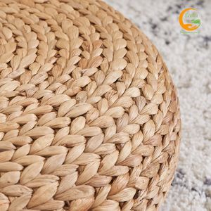 Ludmila diseño moderno agua Jacinto tejido Tatami suelo cojín marrón Natural para dormitorio decoración del hogar muebles minimalista - Product Image 5