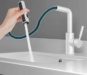 Smart Water Tap Stainless Steel Sink Swivel Taps Pull Out Spray Kitchen Faucets Intelligence Waterfall Kitchen Faucets