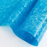 Feuilles de celluloid en plastique bleu clair écologiques de 0,17 à 3 mm d'épaisseur pour instruments de musique, batteries et artisanat – Vente en gros