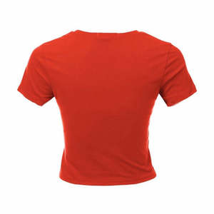 Top des tendances femmes t-shirt confortable respirant ajusté léger vente chaude femmes t-shirt avec en gros - Product Image 5