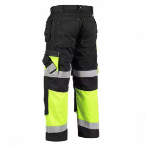 Multi Pockets Workwear Safety Men's Pants Washed Anti Resistant Sweatpants <b>Trouser</b> Traffic Safety <b>Slim</b> Fit Cotton Oxford - Product Image 2
