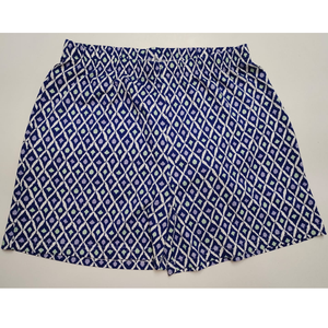 Shorts Casuales de Mujer 100% Algodón con Estampado Paisley Tejido, Estampado Completo y Cintura Elástica - Product Image 1