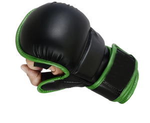 Vente en gros de gants de sparring MMA en cuir de vachette véritable Muay Thai sac de sable gants de boxe UFC demi-doigts Kimono pour martiaux - Product Image 4