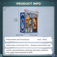 CuteBee - Vente en gros de maisons miniatures DIY, série CWGA, kit de coin lecture DIY, puzzle en bois 3D, jouets d'assemblage, kit d'artisanat DIY