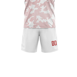 Conjunto de uniforme de fútbol con logotipo personalizado de alta calidad, jersey de media manga colorido, impresión por sublimación, uniformes de fútbol personalizables - Product Image 5