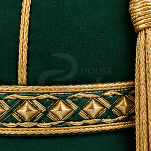 Elegant Honour <b>Hat</b> Classic Traditional Formal Headwear With Trim Crown <b>Band</b> Tassel Custom Ceremonial Presentation Design - Product Image 6