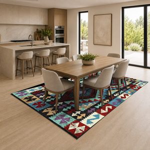Tapis RUGS DEPOT LXDP-0305, vente en gros, gris anthracite, vintage, oriental, imprimé numériquement, lavable en machine, chenille, tapis de salon, antidérapant - Product Image 4