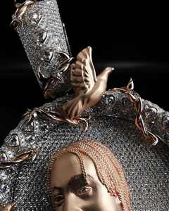 Pendentif chaîne en moissanite taille brillant glacée, style hip-hop, en argent sterling 925 plaqué or, personnalisable avec visage, qualité VVS, certifié GRA - Product Image 5