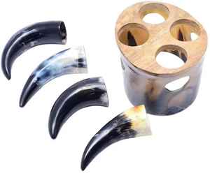 Unique Eco-Friendly Natural Ox & Buffalo Horn Drinking Mug Latest Stylish Stand Handcrafted Mug Mead Beer Wine Tankard Mug - Product Image 1