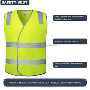 Gilet de sécurité réfléchissant ANSI classe 2 personnalisé uniforme de travail de construction haute visibilité votre logo texte pour la sécurité des motos - Product Image 4