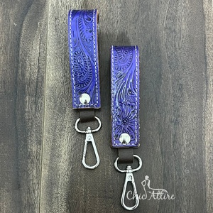 Nouveaux porte-clés élégants en cuir véritable, faits à la main, personnalisés, durables et résistants, en cuir de vache, porte-clés multi-usages - Product Image 1