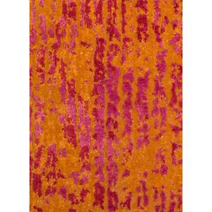 พรมไหมขนสัตว์ถักมือ Kavi Free Verse QM-709 สีส้มแดงลายนามธรรม สำหรับตกแต่งบ้าน ห้องนั่งเล่น ทางเดิน รูปทรงสี่เหลี่ยมผืนผ้า - Product Image 3