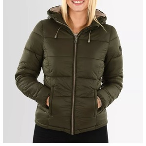 Custom Wholesale Canvas Winter Windproof Puffer Jacket with Detachable Hood and Front Logo for Plus Size Men - Product Image 3