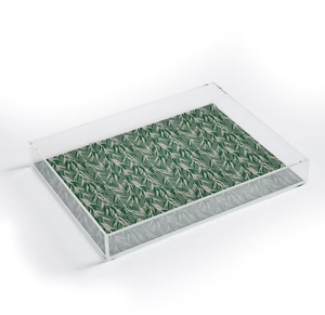 Plateau en acrylique personnalisé Plateau de service de luxe Décoration Plateau de service rectangulaire en bois de haute qualité pour hôtels - Product Image 3