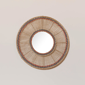 Miroirs en paille de jonc de mer tissés à la main, décoration de pièces, cadre de miroir en herbe de mer naturelle de haute qualité - Product Image 5