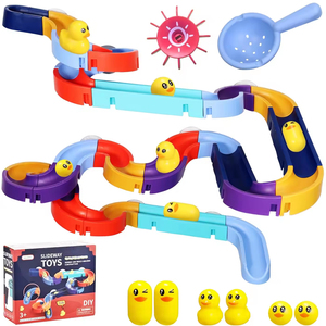 48 Pezzi Giochi da Bagno <span class=keywords><strong>per</strong></span> Bambini, Palline con Pista, Giochi <span class=keywords><strong>per</strong></span> <span class=keywords><strong>Doccia</strong></span>, Pista Assemblabile, Scivolo d'Acqua Fai-da-Te <span class=keywords><strong>per</strong></span> <span class=keywords><strong>Vasca</strong></span> da Bagno, Regalo <span class=keywords><strong>per</strong></span> Bambini - Product Image 2