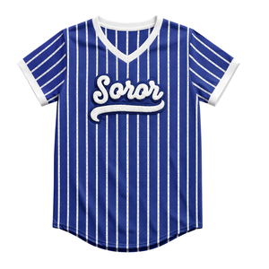 เสื้อเบสบอลแบบสวมหัว Blue Zeta Phi Beta Soror รุ่น 1920 แรงบันดาลใจจากสมาคมนักศึกษาหญิงกรีก คุณค่าของความเป็นผู้หญิง ชุดพรีเมียม - Product Image 3