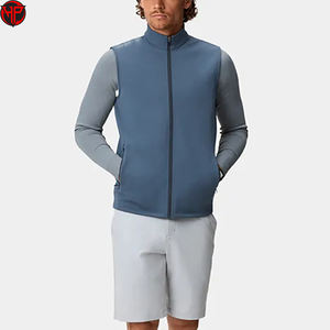 Gilet Softshell Léger pour Hommes, Gilet d'Extérieur Unisexe Personnalisé, Gilet sans Manches avec Poche, Fermeture Éclair, Gilet de Golf pour Hommes - Product Image 4