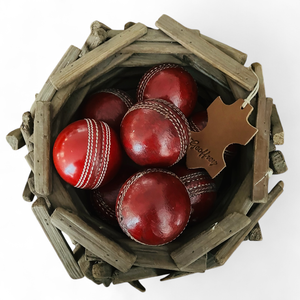 Pelota de cricket personalizable, decoración de pelota de cricket de cuero Retro Vintage para entusiastas del cricket de la vieja escuela - Product Image 3