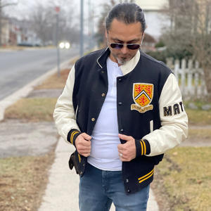 Super alta calidad XL tamaño hombres invierno lona Varsity chaqueta cómoda personalizada Letterman béisbol patrón caliente - Product Image 5