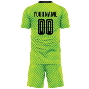 INDEX SPORTS WEAR Conjunto de Camiseta de Fútbol Sublimada Personalizada, Negra con Rayas Rojas, Cuello Redondo, Manga Corta, para Adultos, Absorbe la Humedad - Product Image 4