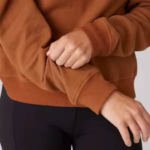 Sudadera con capucha y cremallera para mujer al por mayor, ropa deportiva informal, diseño personalizado, Etiqueta Privada - Product Image 5