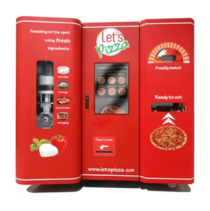 Món Ăn Máy bán hàng tự động thông minh bất cứ lúc nào lò nướng ngay lập tức máy Pizza hàng tạp hóa bán hàng tự động bánh Pizza Burger tự chọn máy nóng Châu Âu