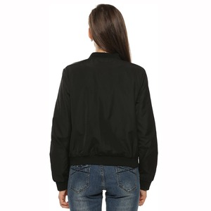 Custom Embroidery Logo Printed Raw Lightweight Canvas Quilted <b>Bomber</b> <b>Jacket</b> <b>for</b> Men and <b>Women</b> with Crew Neck - Product Image 2