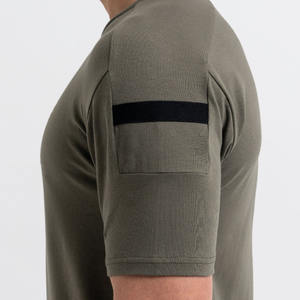 Nouveau T-shirt en maille pour homme, coupe ajustée, vert olive, de haute qualité, nouveau design, confortable, tendance, séchage rapide, décontracté - Product Image 4