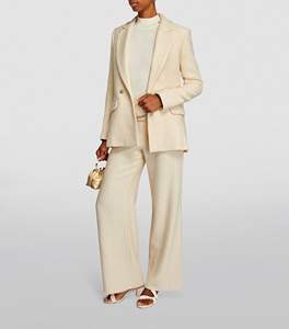 Hip Hop Style Streetwear couleur blanche surdimensionné léger poids large jambe pantalon pour femmes personnalisé polaire Soft Shell matériel pantalon - Product Image 2